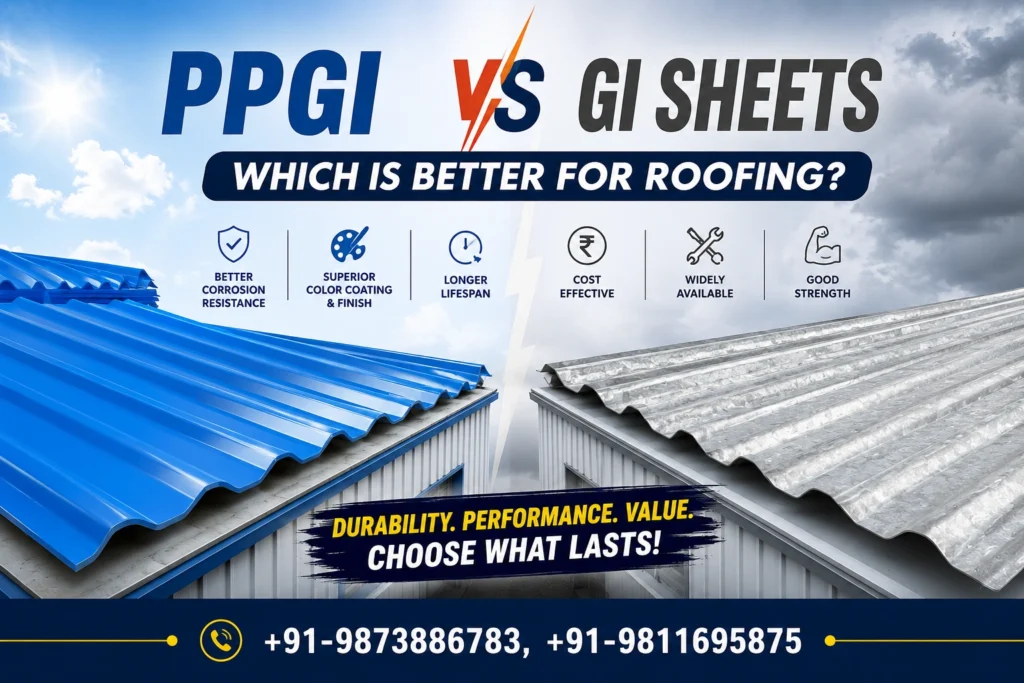 PPGI vs GI Sheets Which Is Better for Roofing